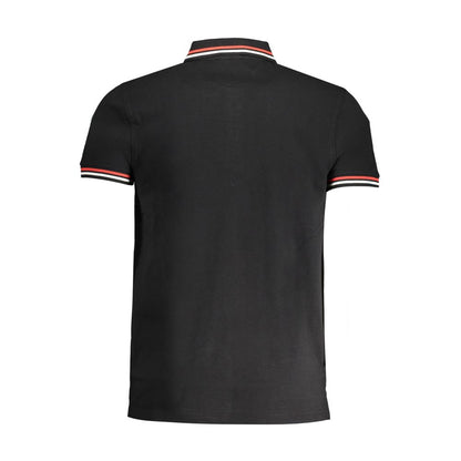 Cavalli Class Black Cotton Men's Polo Shirt