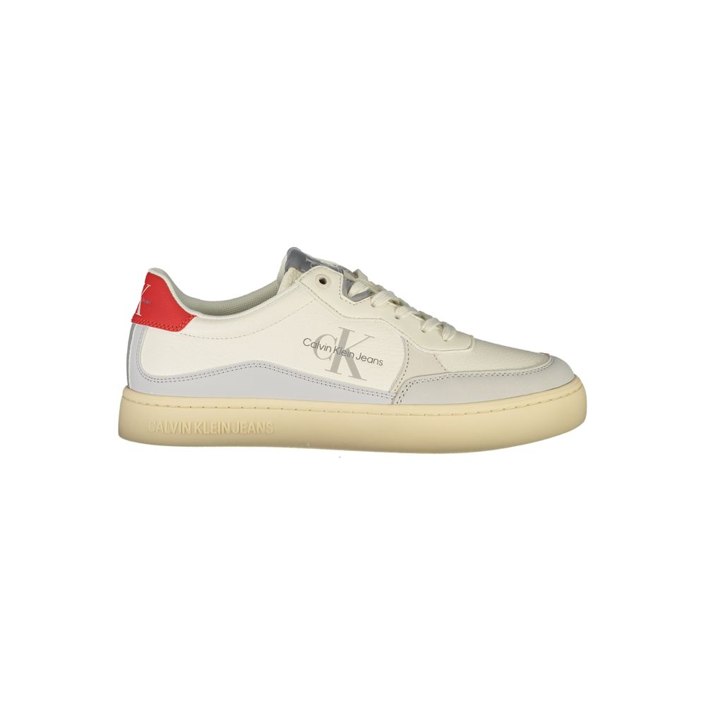 Calvin Klein White Polyester Athletic Sneakers