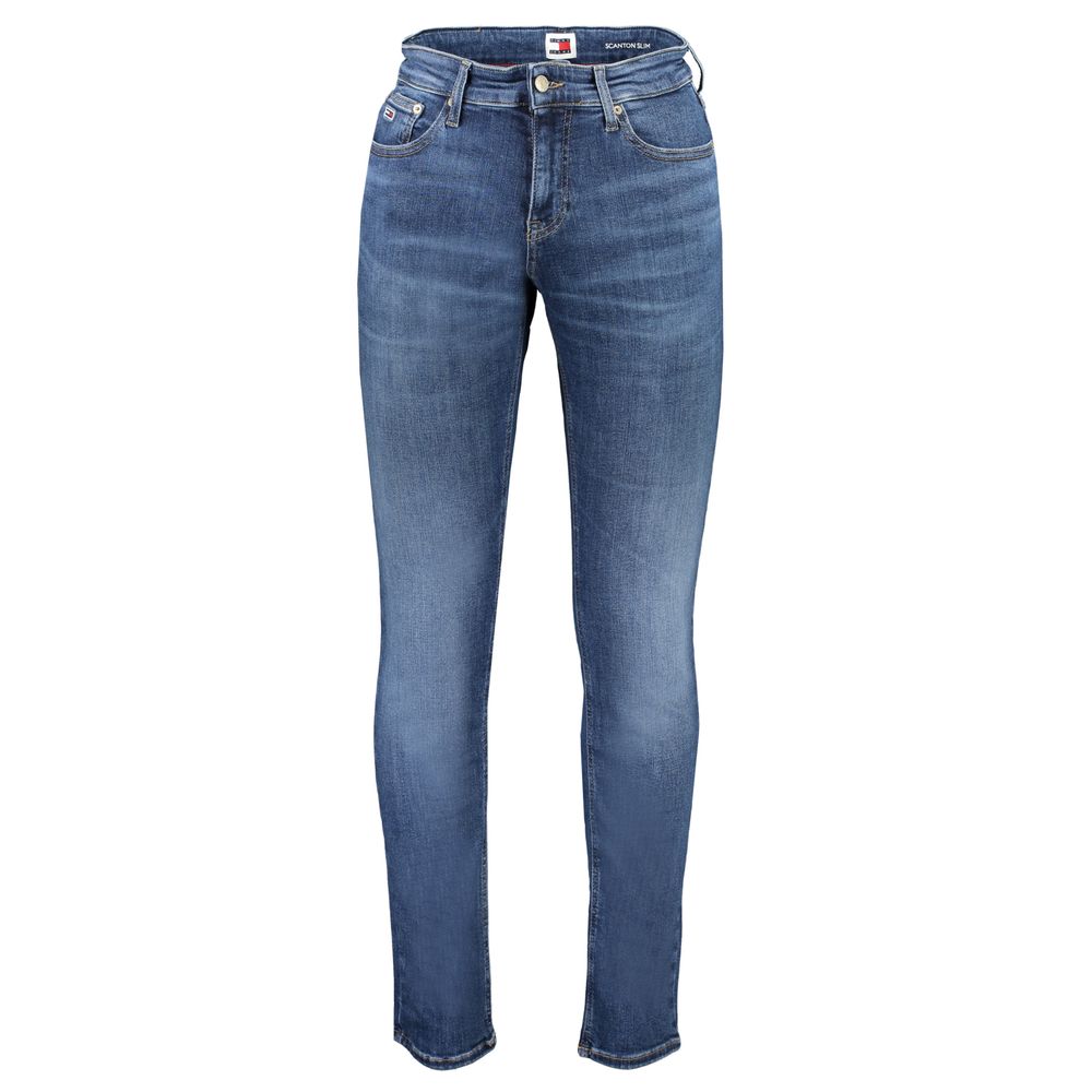 Tommy Hilfiger Blue Cotton Slim Fit Jeans