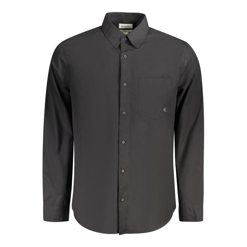 Calvin Klein Black Cotton Men's Shirt