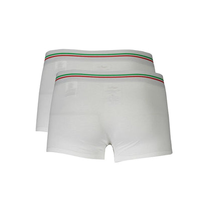 Aeronautica Militare White Cotton Men's Boxer Briefs