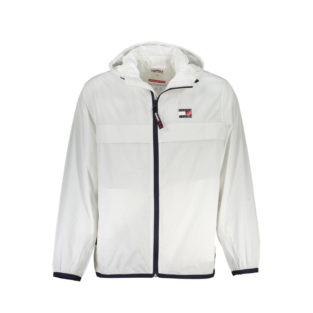 Tommy Hilfiger White Recycled Nylon Men Jacket