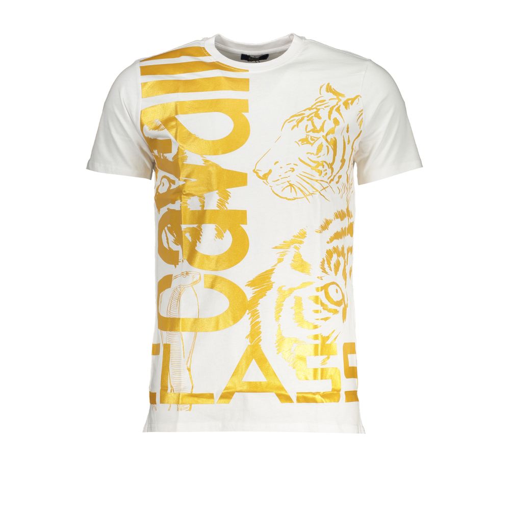 Cavalli Class White Cotton Men's T-Shirt