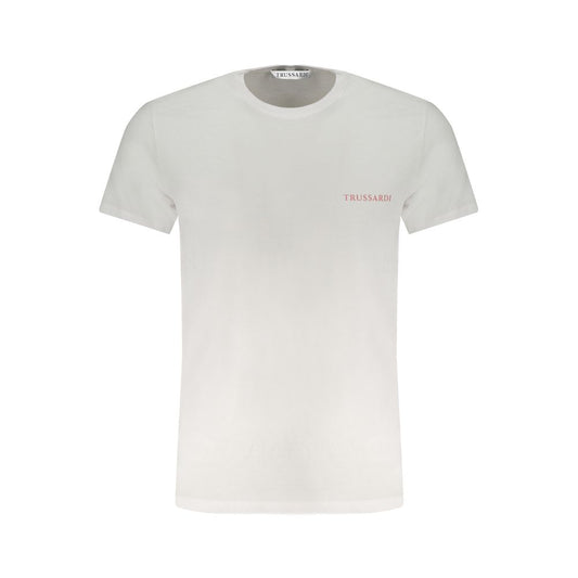 Trussardi White Cotton T-Shirt Trussardi