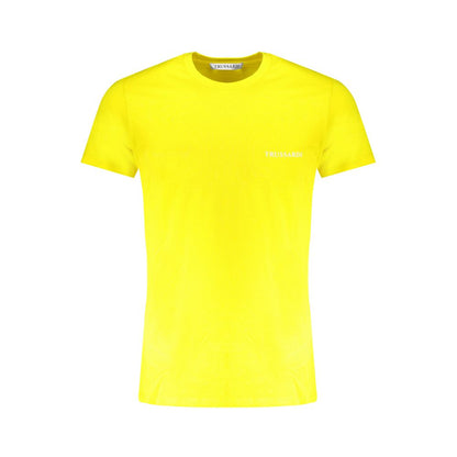 Trussardi Yellow Cotton Men T-Shirt