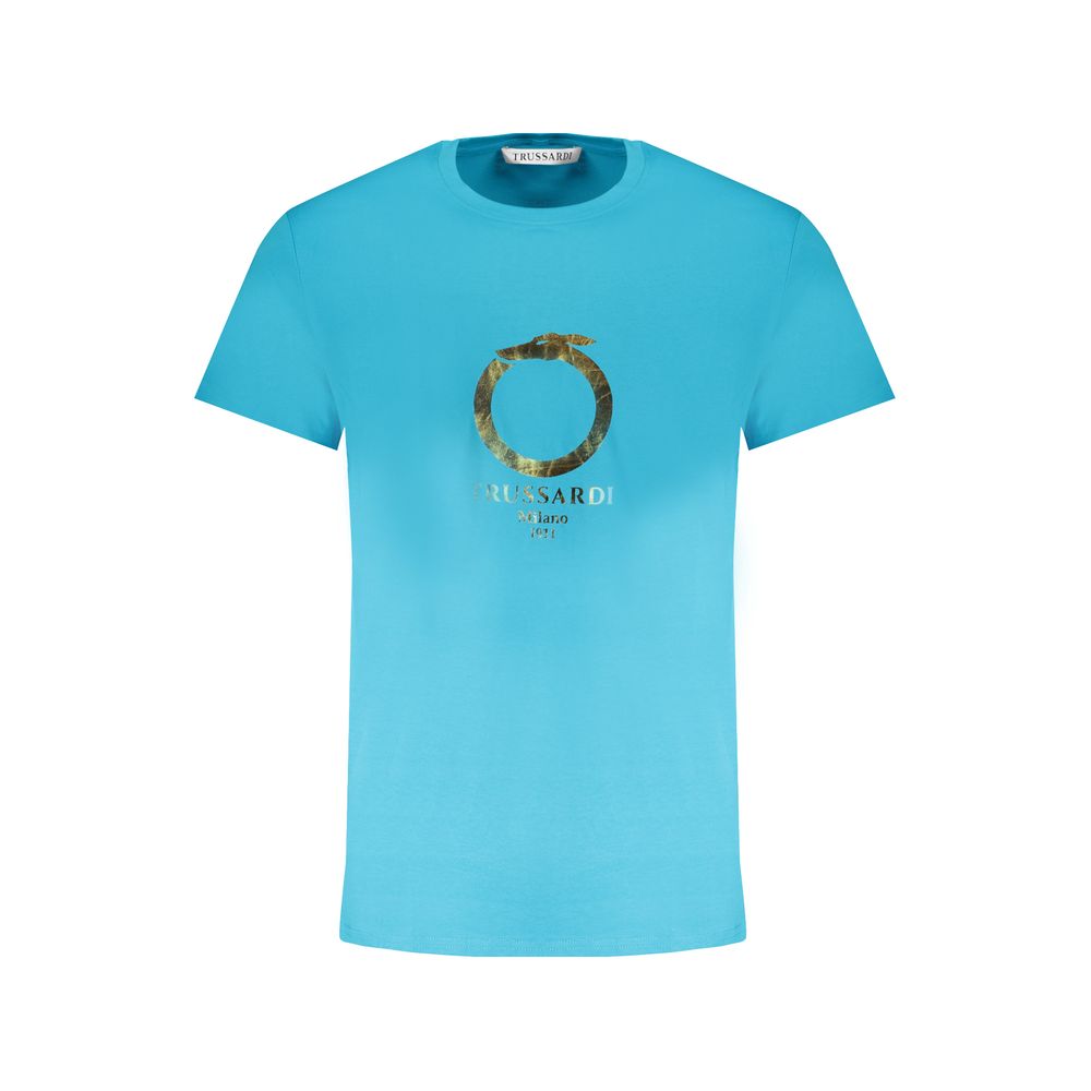 Trussardi Blue Cotton T-Shirt Trussardi