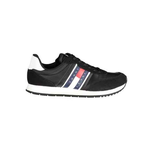Tommy Hilfiger Black Polyester Men Sneaker