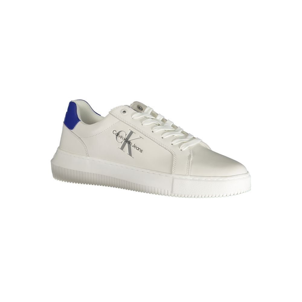 Calvin Klein White Polyester Athletic Sneakers