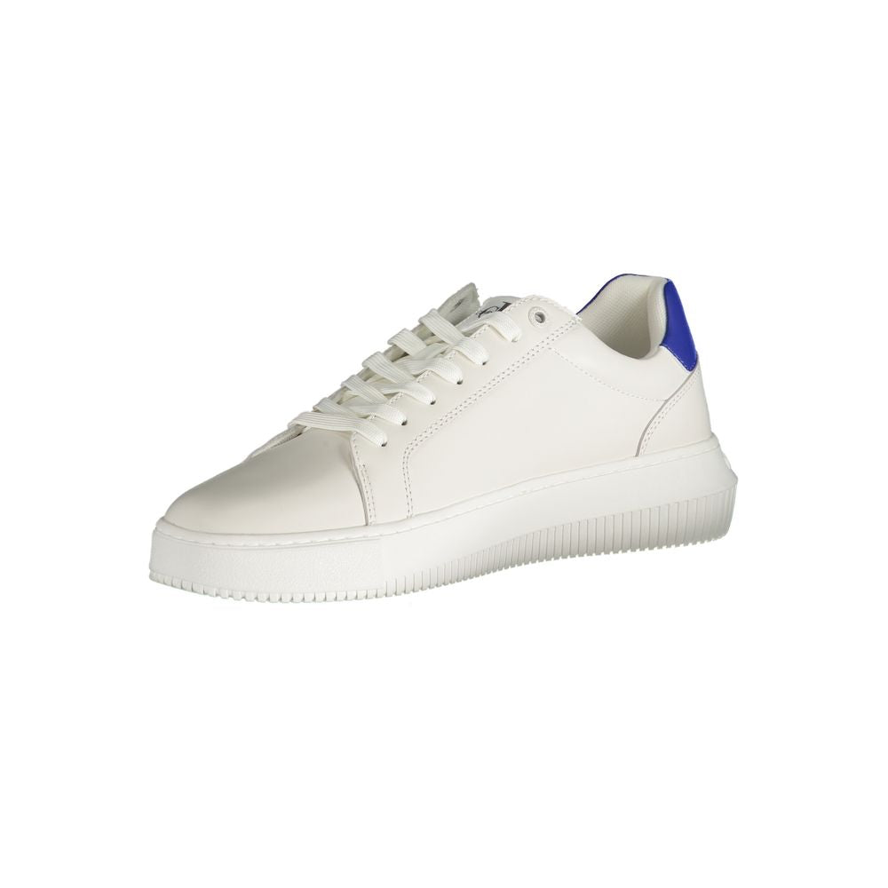 Calvin Klein White Polyester Athletic Sneakers