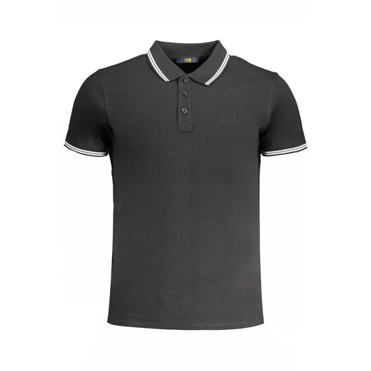 Cavalli Class Black Cotton Men's Polo Shirt