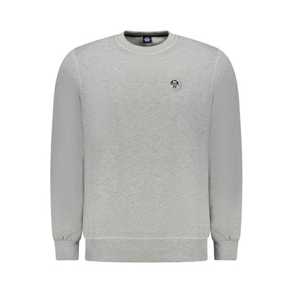 North Sails Grigio Cotton Men Sweatshirt