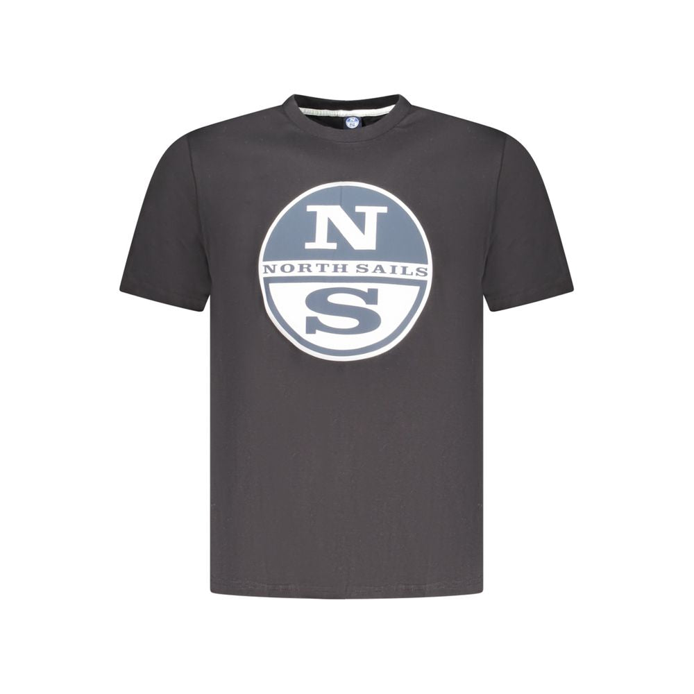 North Sails Black Cotton Men's T-Shirt