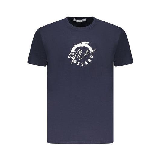 Trussardi Blu Cotton Men T-Shirt