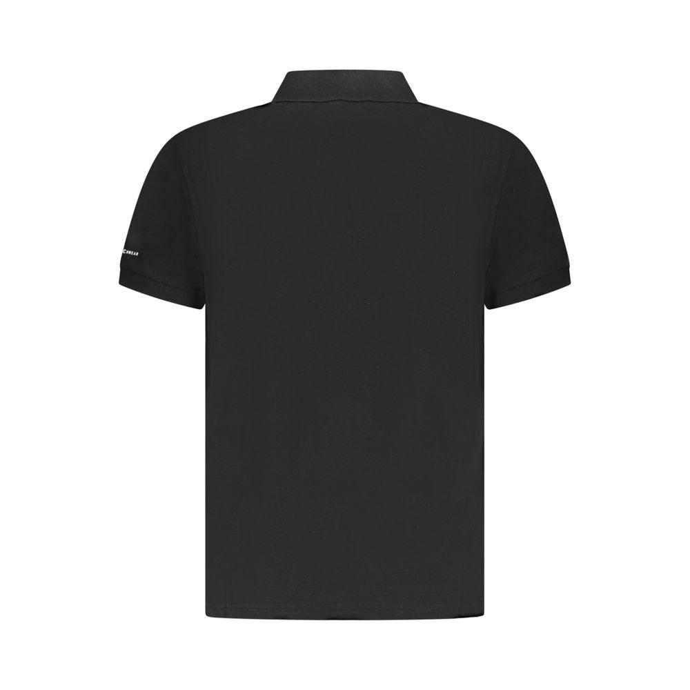 Trussardi Black Cotton Men Polo