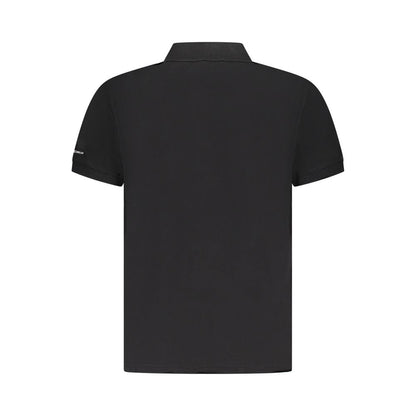 Trussardi Black Cotton Men Polo