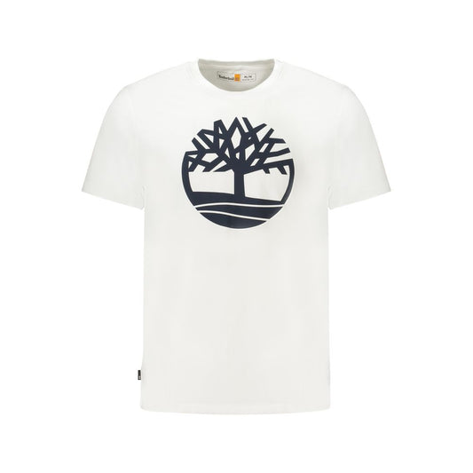 Timberland Bianco Cotton Men T-Shirt