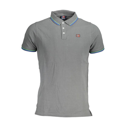 Norway 1963 Grigio Cotton Men Polo