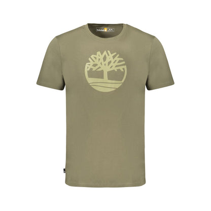 Timberland Green Cotton Men T-Shirt