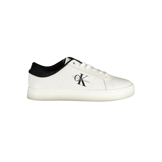 Calvin Klein White Polyurethane Men's Sneaker