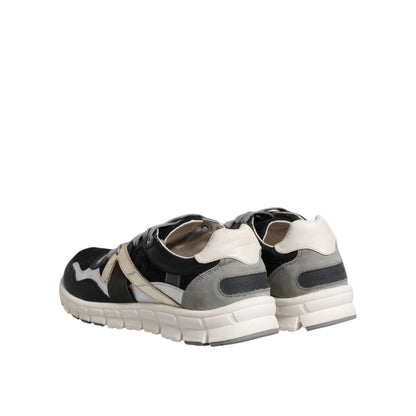Dolce & Gabbana Multicolor Suede Low Top Men Sneaker Shoes