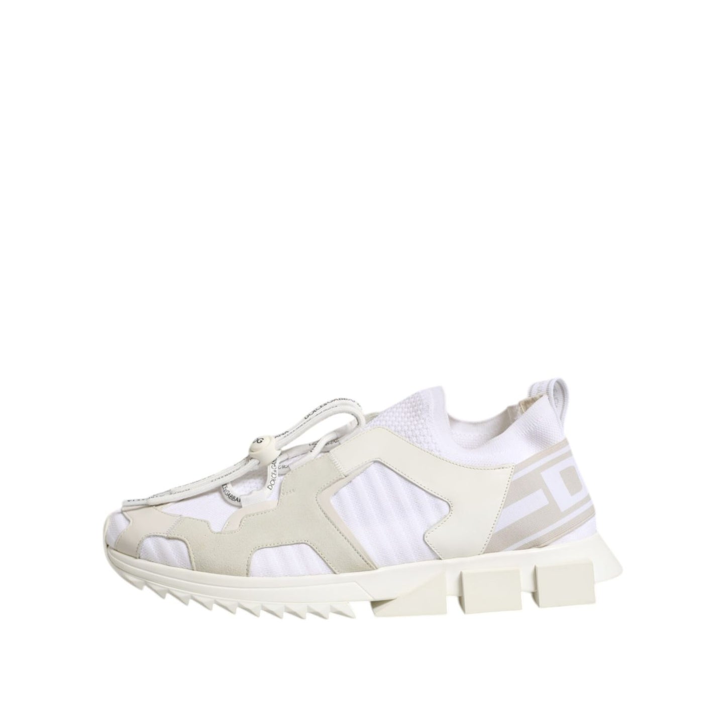 Dolce & Gabbana White Mesh Sorrento Trekking Sneakers Shoes