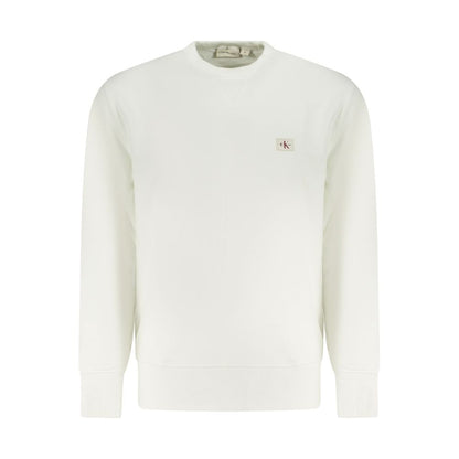 Calvin Klein White Cotton Men Sweatshirt