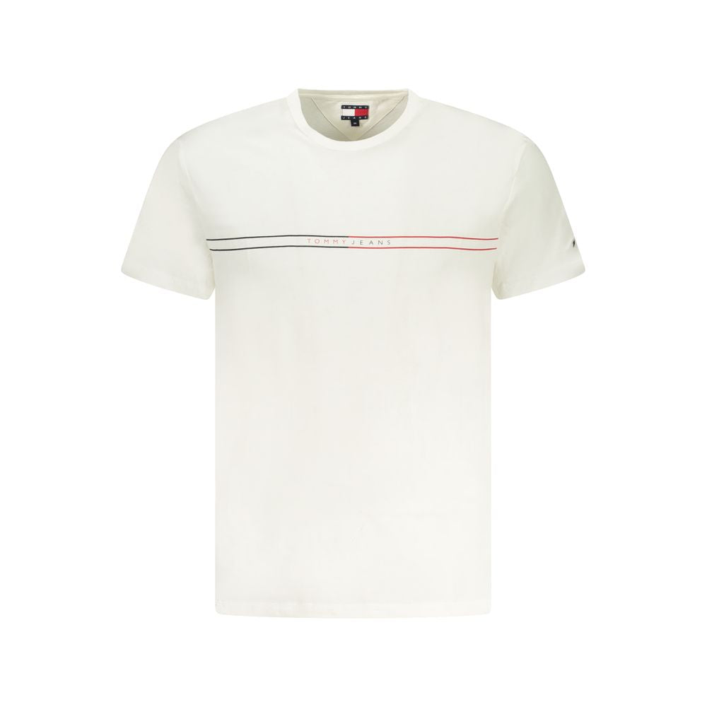 Tommy Hilfiger Bianco Cotton Mens T-Shirt