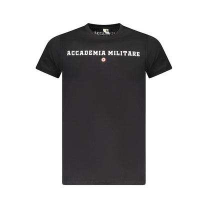 Accademia Militare Black Cotton Men's T-Shirt