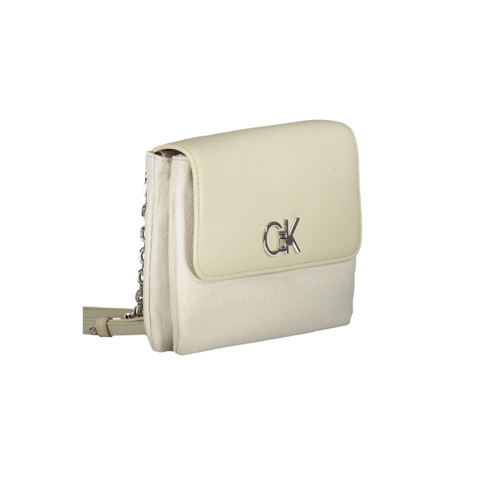 Calvin Klein Beige Polyester Handbag Calvin Klein