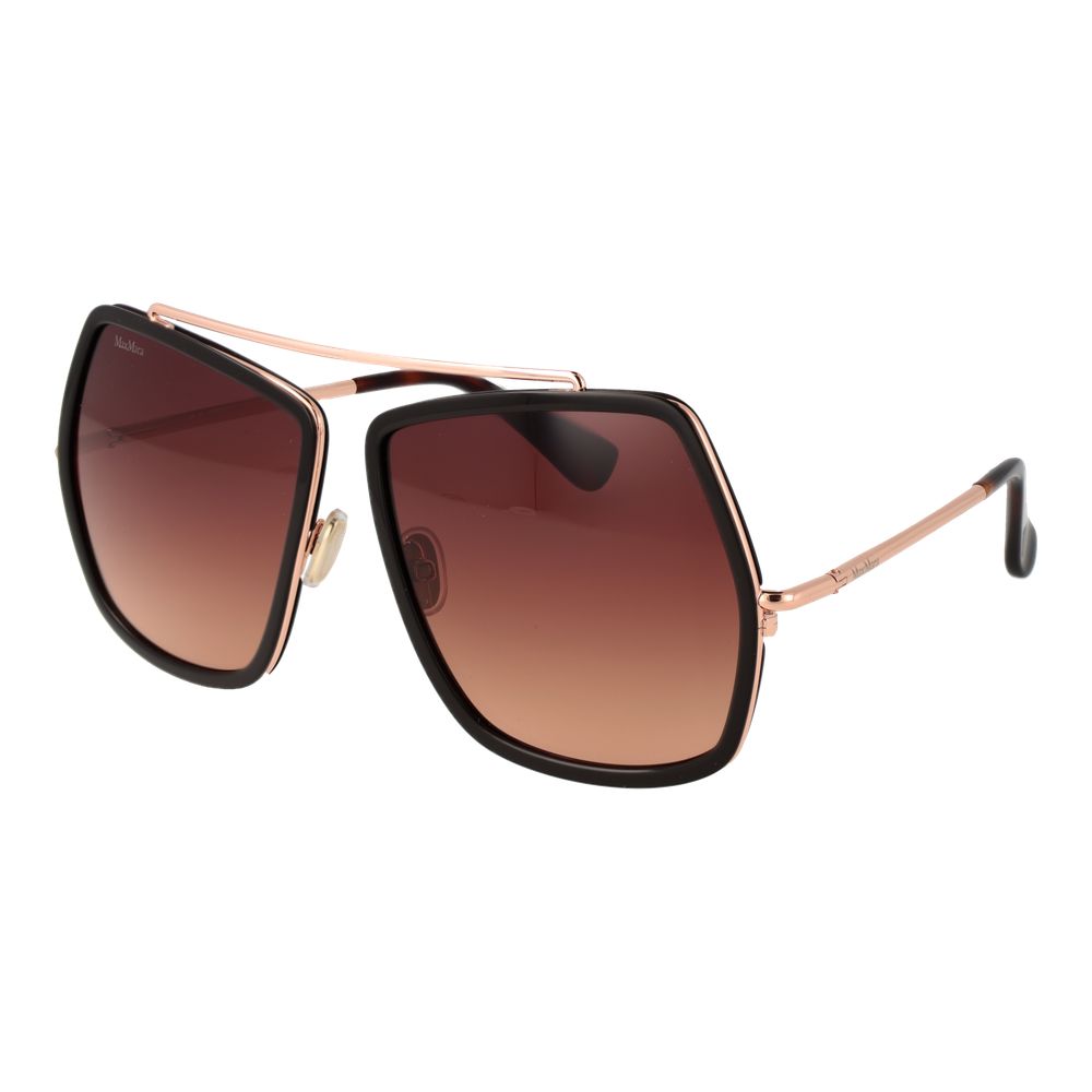 Max Mara Brown Metal Sunglasses