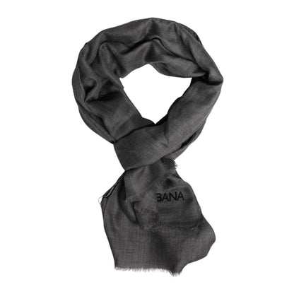 Dolce & Gabbana Gray Logo Print Neck Warmer Wrap Shawl Scarf