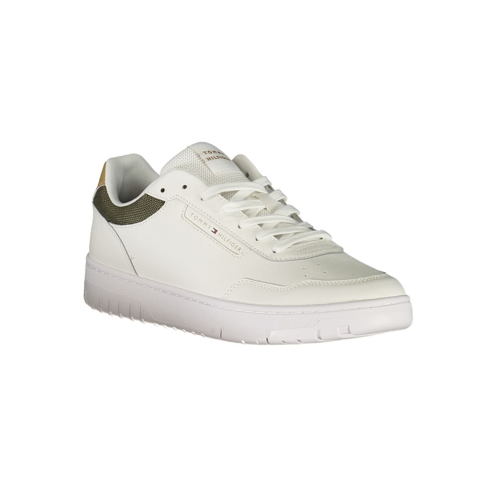 Tommy Hilfiger White Polyester Men Sneaker