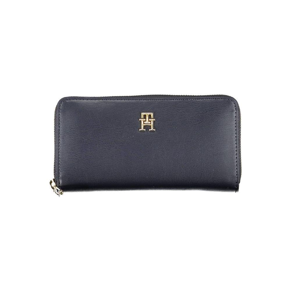 Tommy Hilfiger Blue Polyurethane Women Wallet