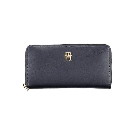 Tommy Hilfiger Blue Polyurethane Women Wallet