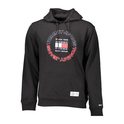 Tommy Hilfiger Black Cotton Men's Sweatshirt Tommy Hilfiger