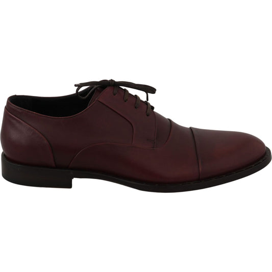 Elegant Bordeaux Leather Dress Shoes