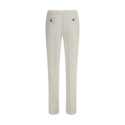 Brunello Cucinelli White Cotton Casual Pants