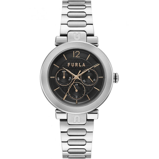Furla Gray Stainless Steel Bracelet Watch