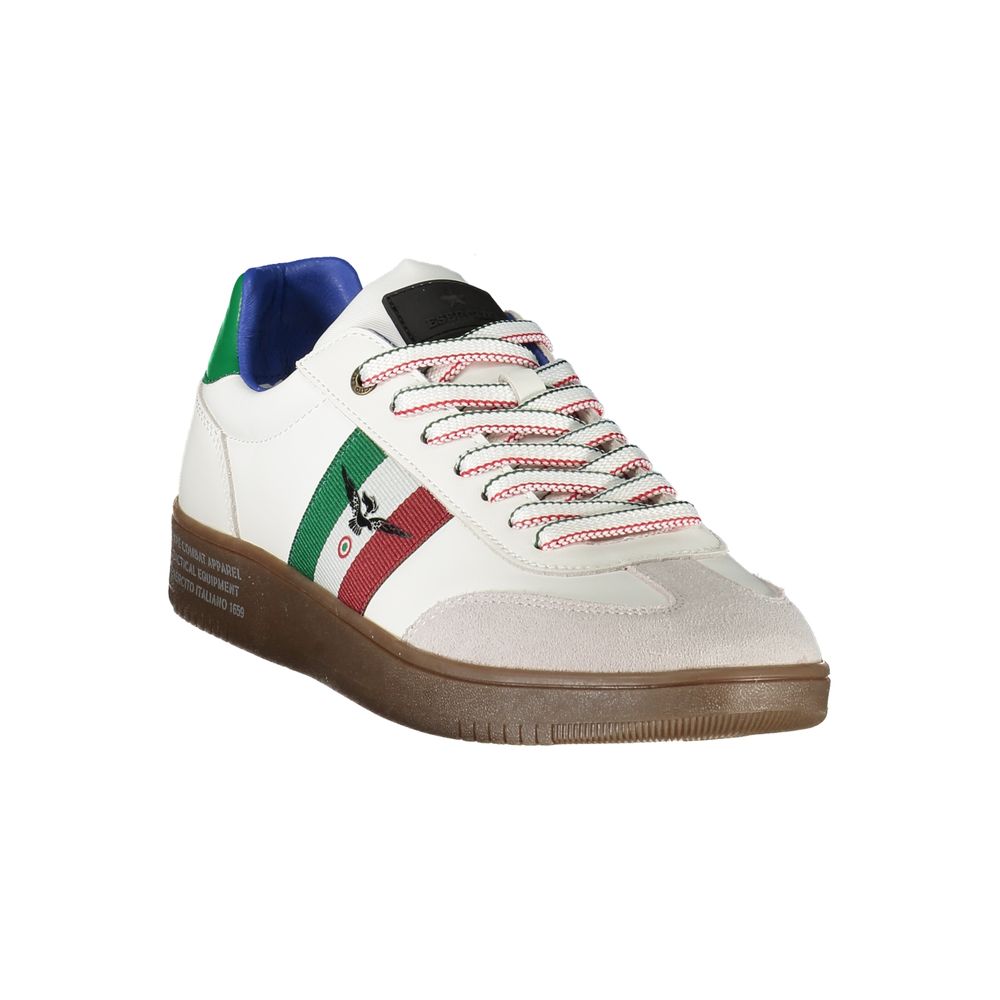 Esercito 1659 White Polyurethane Men's Sneaker