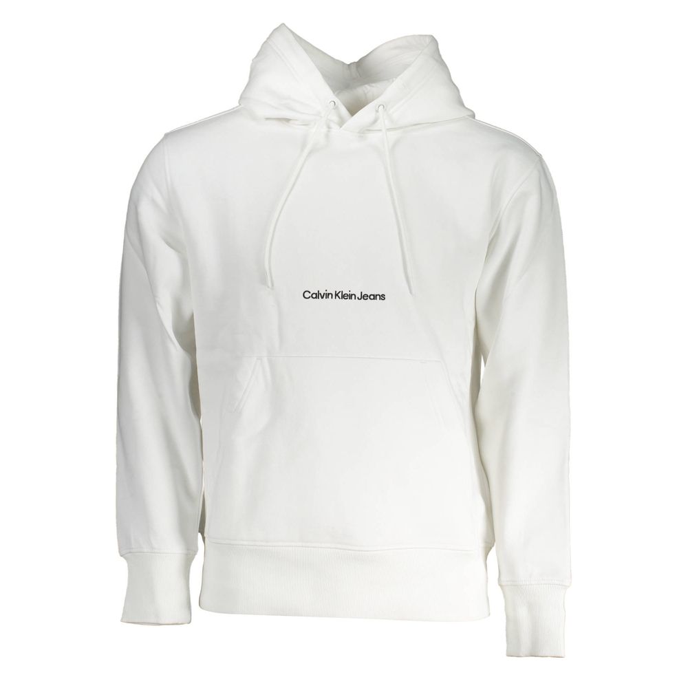 Calvin Klein White Cotton Men's Sweatshirt Calvin Klein