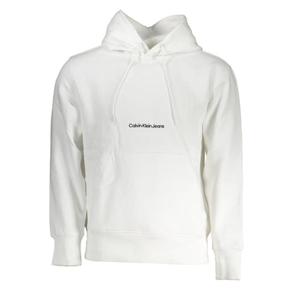 Calvin Klein White Cotton Men's Sweatshirt Calvin Klein