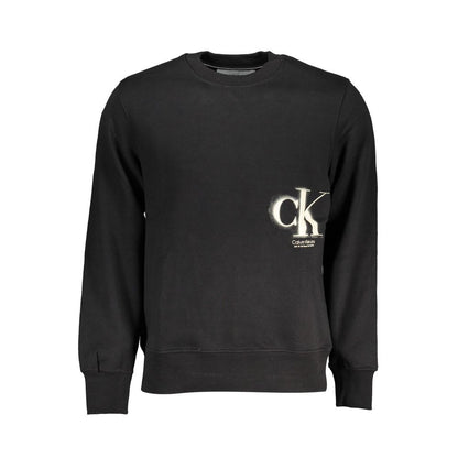 Calvin Klein Nero Cotton Men Sweatshirt 1728,67403481248,Black,Calvin Klein,Clothing,Men,New with tags,Sweaters - Clothing,Sweatshirts - Sweaters - Clothing,XL,XXL