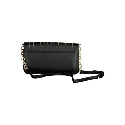 Mario Valentino Nero Polyurethane Women's Shoulder Bag