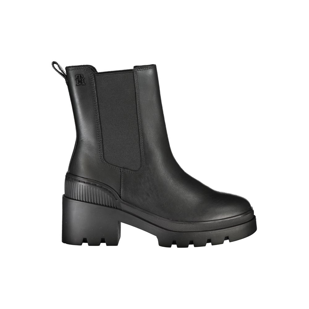 Tommy Hilfiger Black Polyester Ankle Boots