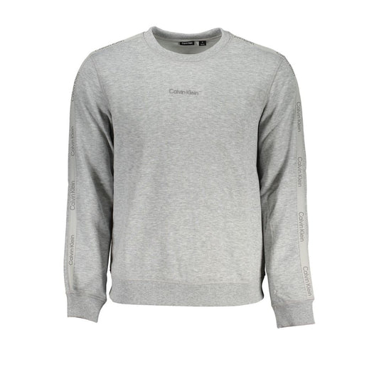 Calvin Klein Grigio Polyester Men Sweatshirt