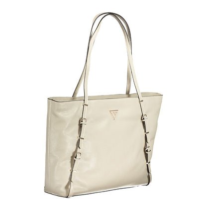 Guess Jeans Beige Polyethylene Handbag Guess Jeans