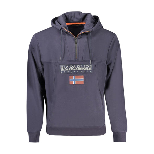 Napapijri Blue Cotton Sweatshirt