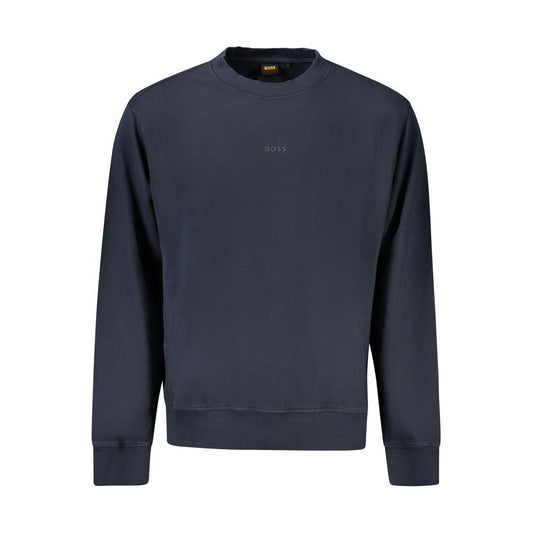 Hugo Boss Blue Cotton Sweatshirt