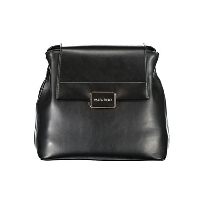 Mario Valentino Black Polyurethane Women Backpack