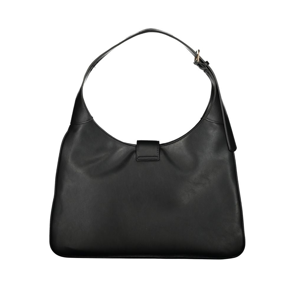 Mario Valentino Black Polyurethane Women Handbag